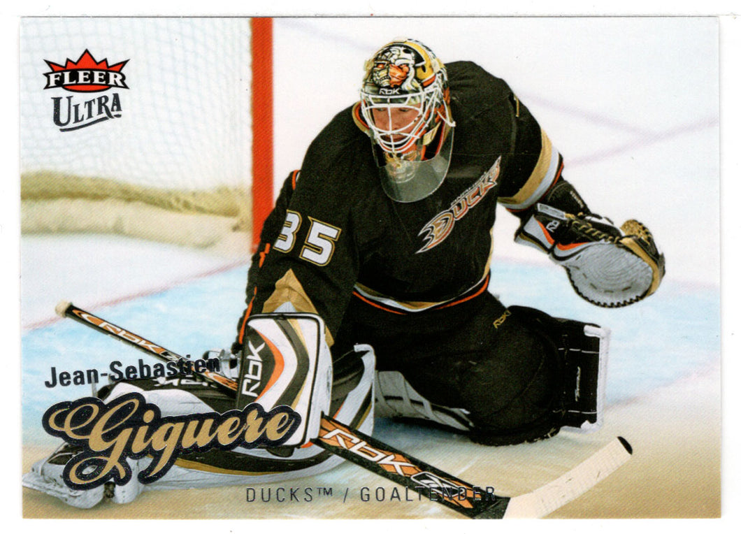 Jean-Sebastien Giguere - Anaheim Ducks (NHL Hockey Card) 2008-09 Fleer Ultra # 103 Mint