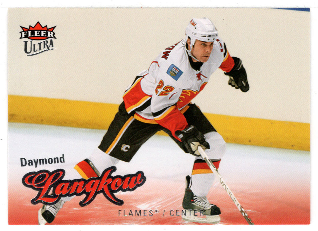 Daymond Langkow - Calgary Flames (NHL Hockey Card) 2008-09 Fleer Ultra # 111 Mint