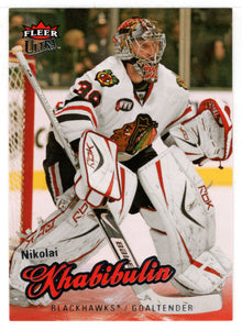 Nikolai Khabibulin - Chicago Blackhawks (NHL Hockey Card) 2008-09 Fleer Ultra # 118 Mint