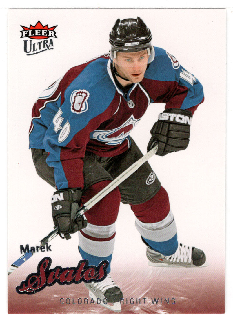 Marek Svatos - Colorado Avalanche (NHL Hockey Card) 2008-09 Fleer Ultra # 128 Mint