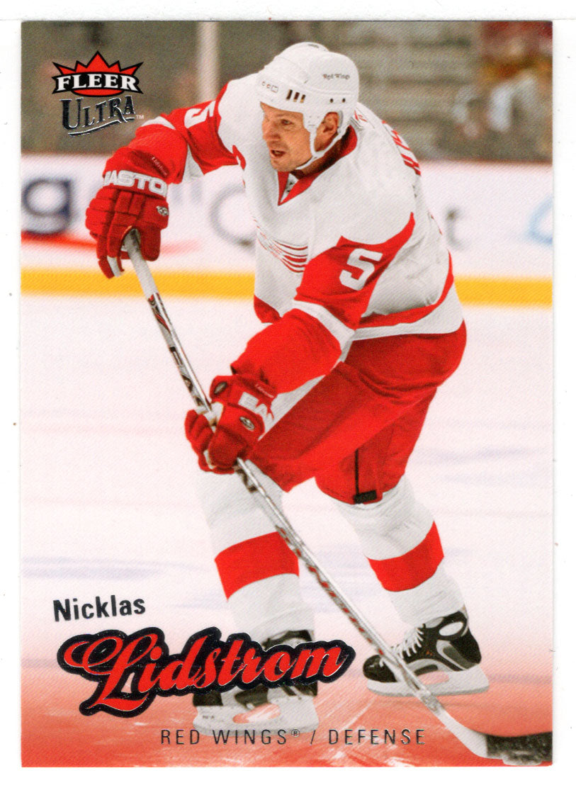 Nicklas Lidstrom - Detroit Red Wings (NHL Hockey Card) 2008-09 Fleer Ultra # 144 Mint