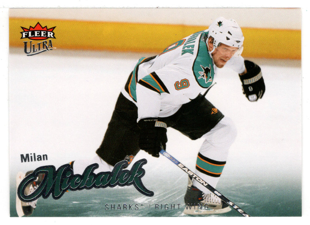 Milan Michalek - San Jose Sharks (NHL Hockey Card) 2008-09 Fleer Ultra # 185 Mint
