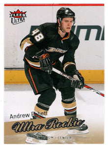 Andrew Ebbett RC - Anaheim Ducks (NHL Hockey Card) 2008-09 Fleer Ultra # 224 Mint