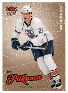 Joni Pitkanen - Carolina Hurricanes - Gold Medallion (NHL Hockey Card) 2008-09 Fleer Ultra # 26 Mint