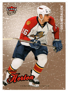 Nathan Horton - Florida Panthers - Gold Medallion (NHL Hockey Card) 2008-09 Fleer Ultra # 28 Mint