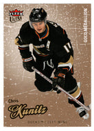 Chris Kunitz - Anaheim Ducks - Gold Medallion (NHL Hockey Card) 2008-09 Fleer Ultra # 107 Mint