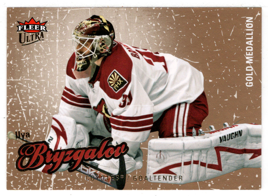 Ilya Bryzgalov - Phoenix Coyotes - Gold Medallion (NHL Hockey Card) 2008-09 Fleer Ultra # 178 Mint