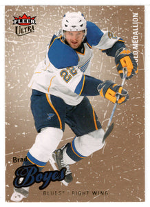 Brad Boyes - St. Louis Blues - Gold Medallion (NHL Hockey Card) 2008-09 Fleer Ultra # 191 Mint