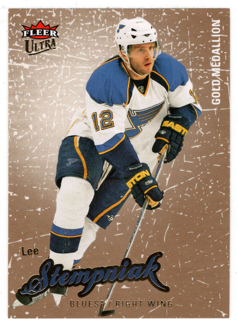 Lee Stempniak - St. Louis Blues - Gold Medallion (NHL Hockey Card) 2008-09 Fleer Ultra # 192 Mint