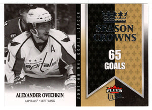 Alexander Ovechkin - Washington Capitals - Season Crowns (NHL Hockey Card) 2008-09 Fleer Ultra # SC-1 Mint