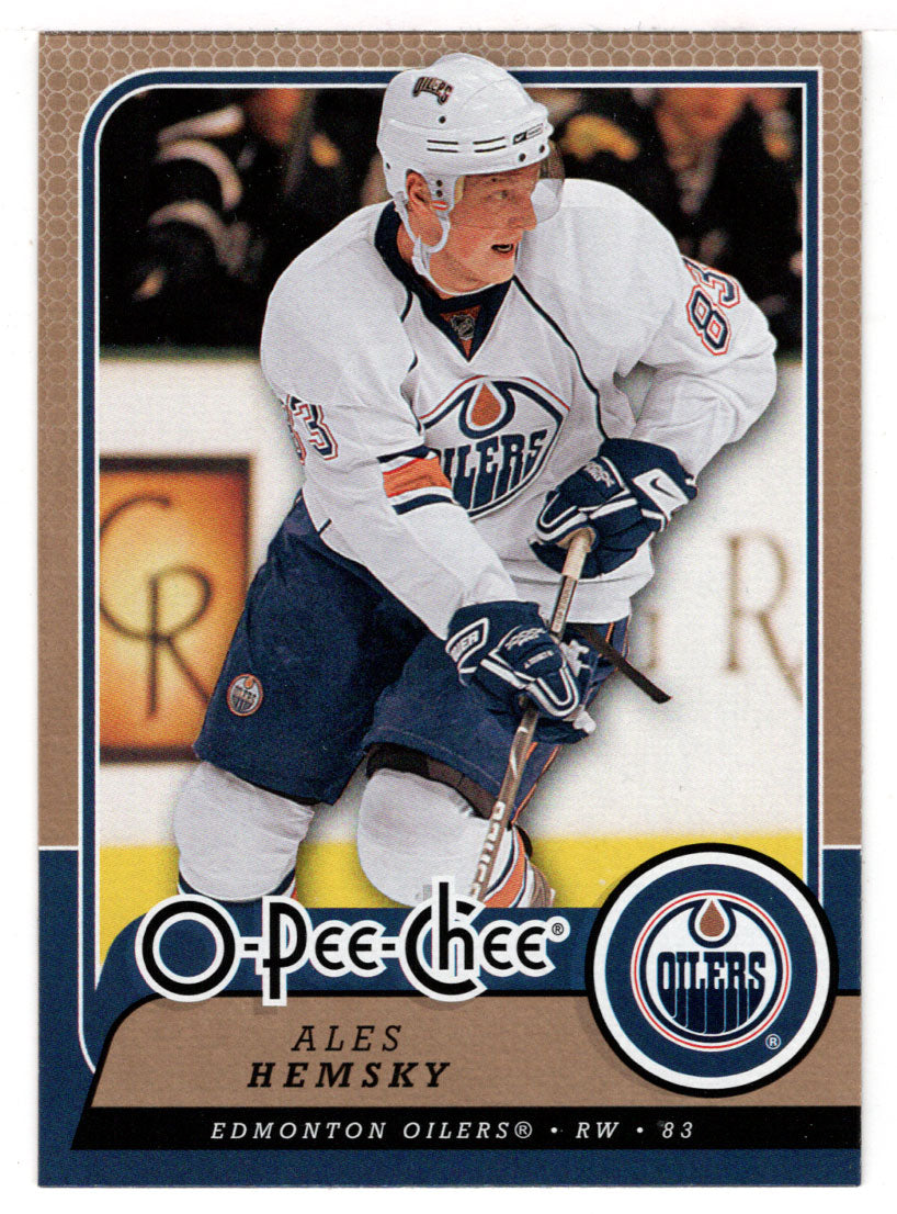 Ales Hemsky - Edmonton Oilers (NHL Hockey Card) 2008-09 O-Pee-Chee # 49 Mint