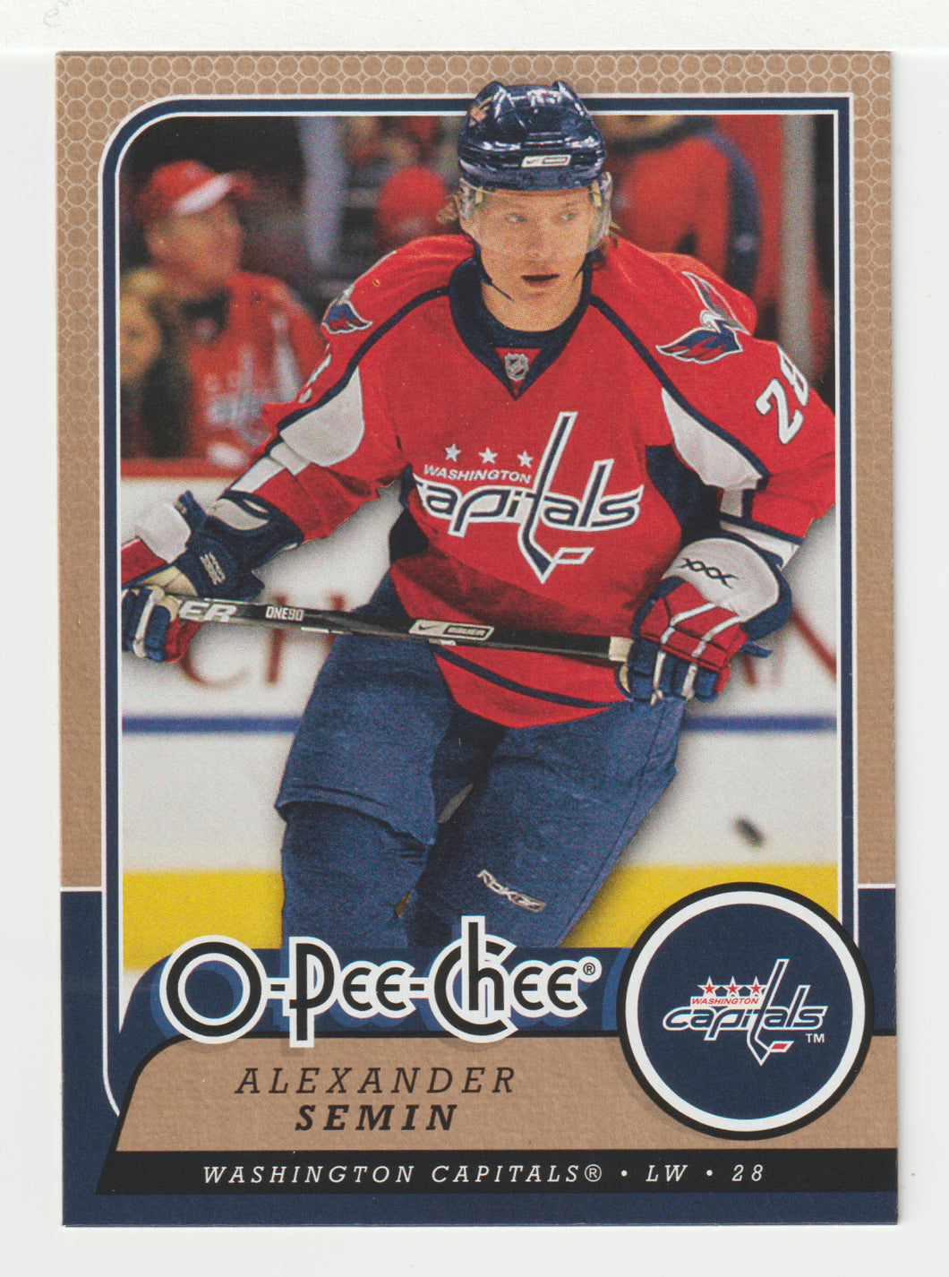 Alexander Semin - Washington Capitals (NHL Hockey Card) 2008-09 O-Pee-Chee # 108 Mint