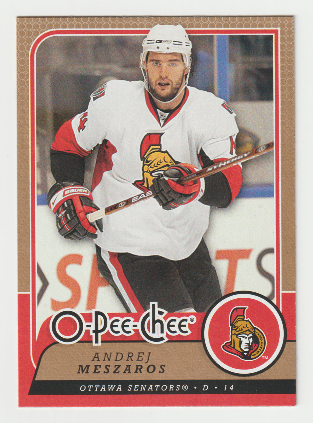 Andrej Meszaros - Ottawa Senators (NHL Hockey Card) 2008-09 O-Pee-Chee # 138 Mint