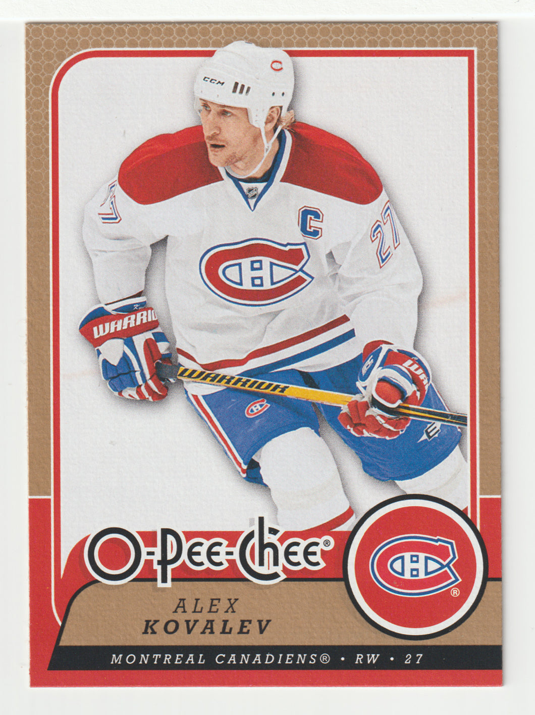 Alex Kovalev - Montreal Canadiens (NHL Hockey Card) 2008-09 O-Pee-Chee # 209 Mint