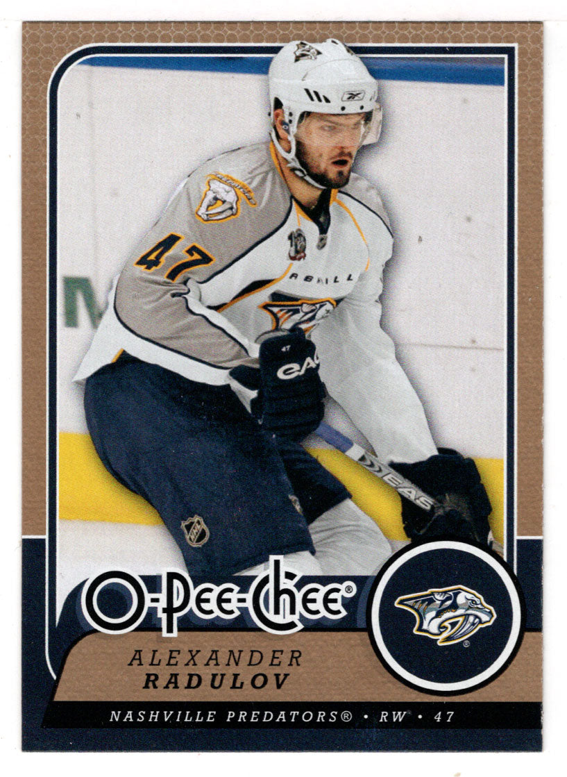 Alexander Radulov - Nashville Predators (NHL Hockey Card) 2008-09 O-Pee-Chee # 488 Mint