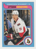 Christoph Schubert - Ottawa Senators - Retro (NHL Hockey Card) 2008-09 O-Pee-Chee 1979-80 Retro # 341 Mint