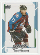 Andrew Brunette - Minnesota Wild - Colorado Avalanche (NHL Hockey Card) 2008-09 Upper Deck MVP # 141 Mint