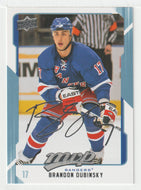 Brandon Dubinsky - New York Rangers (NHL Hockey Card) 2008-09 Upper Deck MVP # 195 Mint