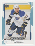 David Perron - St. Louis Blues (NHL Hockey Card) 2008-09 Upper Deck MVP # 256 Mint