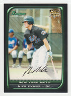 Nick Evans RC - New York Mets (MLB Baseball Card) 2008 Bowman Draft # 16 Mint