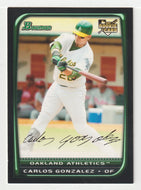 Carlos Gonzalez RC - Oakland Athletics (MLB Baseball Card) 2008 Bowman Draft # 19 Mint