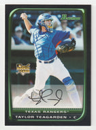 Taylor Teagarden RC - Texas Rangers (MLB Baseball Card) 2008 Bowman Draft # 35 Mint