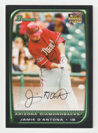 Jamie D'Antona RC - Arizona Diamondbacks (MLB Baseball Card) 2008 Bowman Draft # 42 Mint