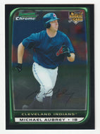 Michael Aubrey - Cleveland Indians - CHROME (MLB Baseball Card) 2008 Bowman Draft # 2 Mint