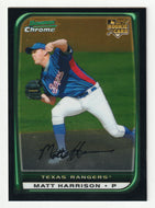 Matt Harrison - Texas Rangers - CHROME (MLB Baseball Card) 2008 Bowman Draft # 20 Mint