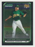 Brooks Conrad - Oakland Athletics - CHROME (MLB Baseball Card) 2008 Bowman Draft # 32 Mint
