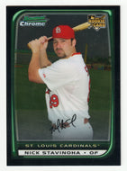 Nick Stavinoha - St. Louis Cardinals - CHROME (MLB Baseball Card) 2008 Bowman Draft # 49 Mint