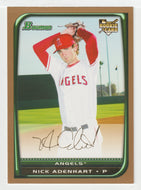 Nick Adenhart - Los Angeles Angels - GOLD (MLB Baseball Card) 2008 Bowman Draft # 1 Mint