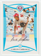 Carlos Carrasco - Philadelphia Phillies (MLB Baseball Card) 2008 Bowman Draft Prospects # 66 Mint