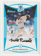 Julio Pimentel - Kansas City Royals (MLB Baseball Card) 2008 Bowman Draft Prospects # 74 Mint