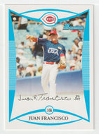 Juan Francisco - Cincinnati Reds (MLB Baseball Card) 2008 Bowman Draft Prospects # 93 Mint