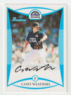 Casey Weathers - Colorado Rockies (MLB Baseball Card) 2008 Bowman Draft Prospects # 100 Mint
