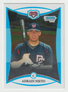 Adrian Nieto - Washington Nationals - CHROME (MLB Baseball Card) 2008 Bowman Draft Prospects # 9 Mint