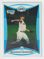 Brandon Crawford - San Francisco Giants - CHROME (MLB Baseball Card) 2008 Bowman Draft Prospects # 41 Mint