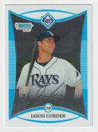 Jason Corder - Tampa Bay Rays - CHROME (MLB Baseball Card) 2008 Bowman Draft Prospects # 43 Mint