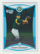 Dusty Coleman - Oakland Athletics - CHROME (MLB Baseball Card) 2008 Bowman Draft Prospects # 46 Mint