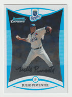 Julio Pimentel - Kansas City Royals - CHROME (MLB Baseball Card) 2008 Bowman Draft Prospects # 74 Mint