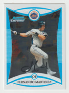 Fernando Martinez - New York Mets - CHROME (MLB Baseball Card) 2008 Bowman Draft Prospects # 101 Mint