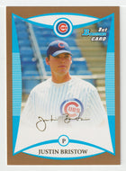 Justin Bristow - Chicago Cubs - GOLD (MLB Baseball Card) 2008 Bowman Draft Prospects # 21 Mint