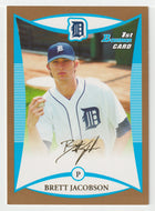 Brett Jacobson - Detroit Tigers - GOLD (MLB Baseball Card) 2008 Bowman Draft Prospects # 28 Mint