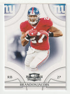Brandon Jacobs - New York Giants (NFL Football Card) 2008 Donruss Threads # 80 Mint