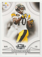 Santonio Holmes - Pittsburgh Steelers (NFL Football Card) 2008 Donruss Threads # 107 Mint