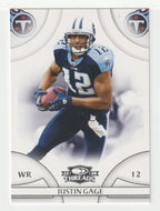 Justin Gage - Tennessee Titans (NFL Football Card) 2008 Donruss Threads # 146 Mint