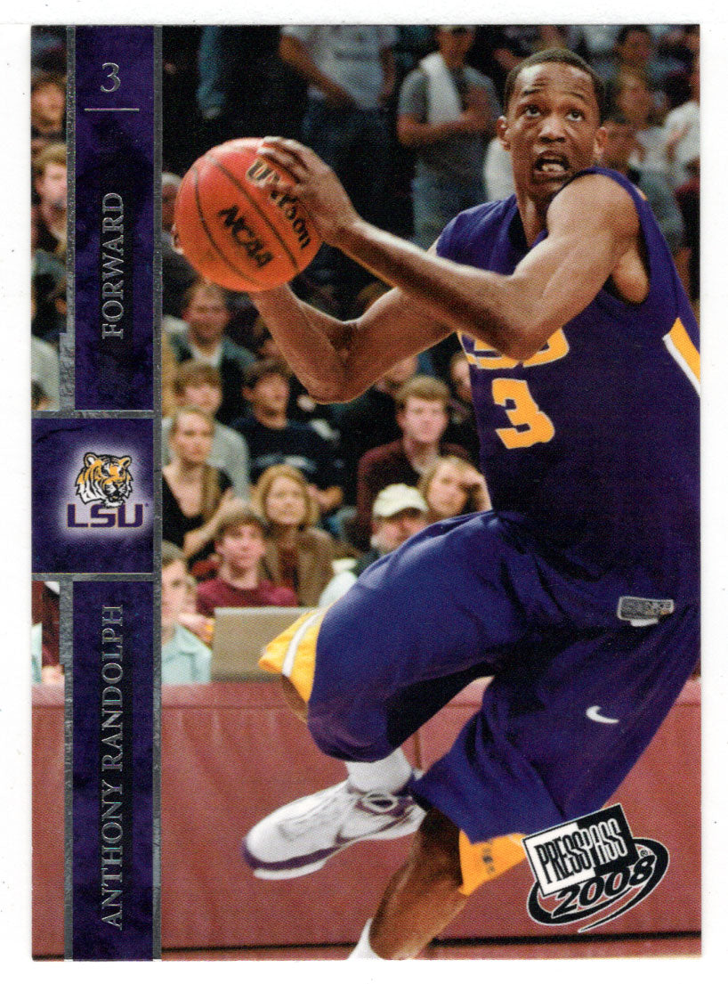 Anthony Randolph - LSU Tigers (NCAA - NBA Basketball Card) 2008 Press Pass # 28 Mint