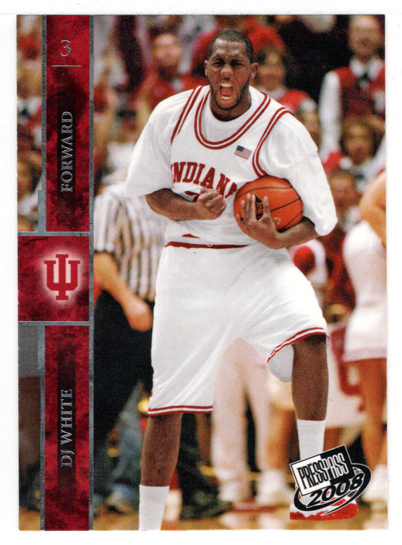 D.J. White - Indiana Hoosiers (NCAA - NBA Basketball Card) 2008 Press Pass # 35 Mint