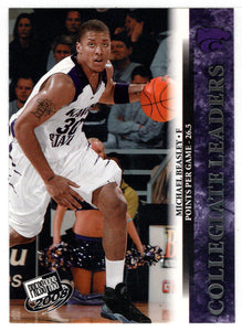 Michael Beasley - Kansas State Wildcats - Collegiate Leaders (NCAA - NBA Basketball Card) 2008 Press Pass # 36 Mint